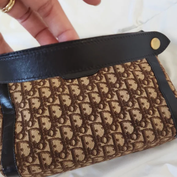 Vintage Christian Dior TrotterBrownShoulder Bag